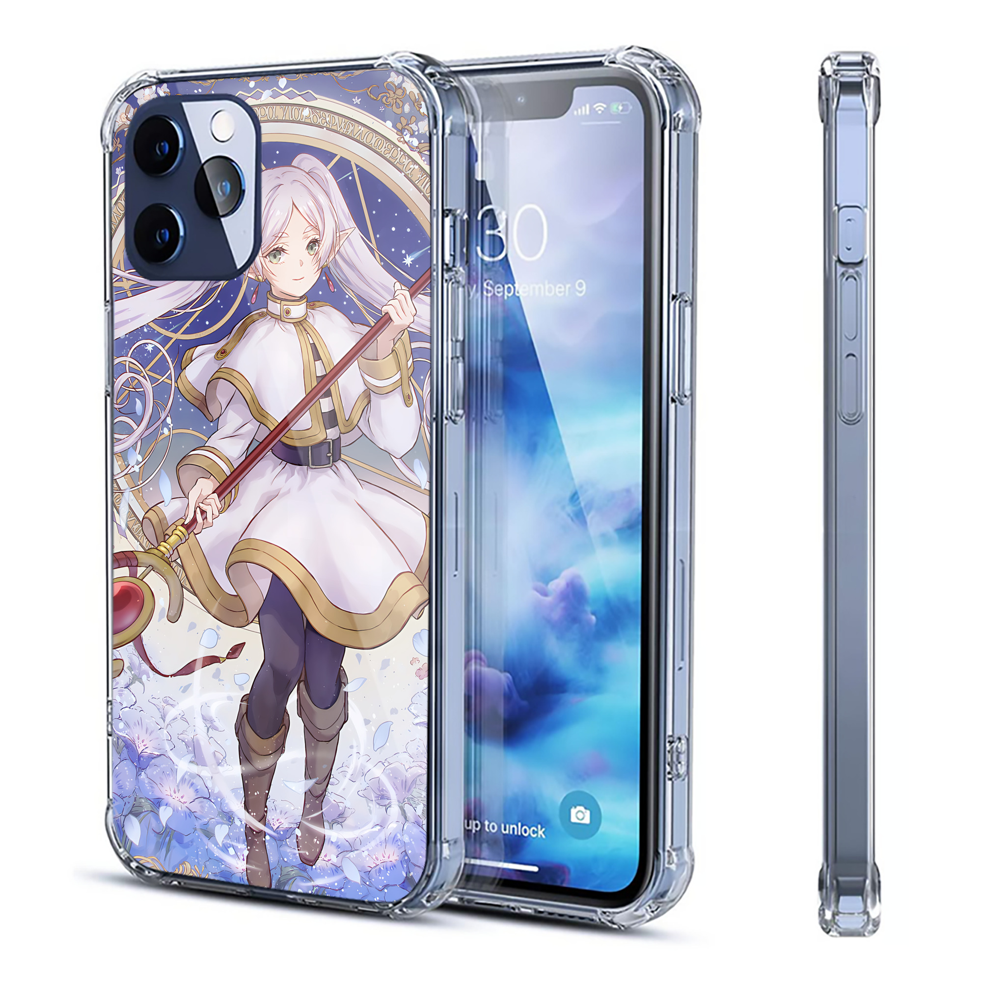 （画像用） 葬送のフリーレン Frieren 【iPhone 12シリーズ対応】透明スマホケース（クリアソフトケース）